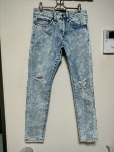 ☆【AMERICAN EAGLE】ジーパン☆ダメージ加工☆29×30☆レディース☆USED【261】