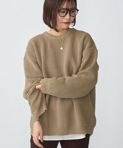 「SHIPS」 長袖ニット SMALL ベージュ メンズ