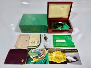 ROLEX ロレックス 内箱 コマ付き K18 750 ギャラ 保証書 布 冊子 木箱 外箱