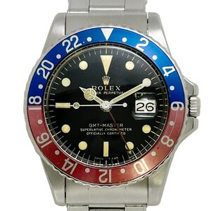 ROLEX ロレックス 1675 GMT Master GMTマスター ミラーダイヤル ブラック 自動巻き J63006