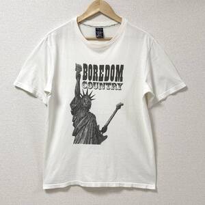 初期 NumberNine 自由の女神 カートコバーン BOREDOM Tシャツ ホワイト 白 3サイズ ナンバーナイン Tee 本人期 VINTAGE archive 3080599