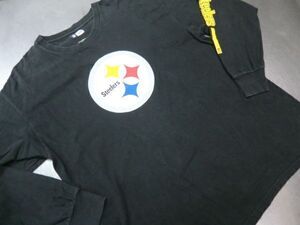 NS99N NFL TEAM Steelers ピッツバーグ・スティーラーズ 長袖Tシャツ XL 大きいサイズ アメリカンサイズ 19-0