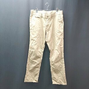 ◇ COMME CA MEN カジュアル シンプル 爽やか オフィス パンツ サイズL ベージュ メンズ E