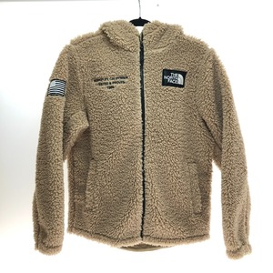 □□ THE NORTH FACE ザノースフェイス スノー シティ フリース フーディ 160cm NJ4FM61T ベージュ やや傷や汚れあり