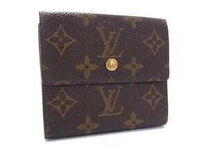 1円 ■美品■ LOUIS VUITTON ヴィトン M61652 モノグラム ポルトモネ ビエ カルトクレディ 三つ折り 財布 ウォレット ブラウン系 FE7001