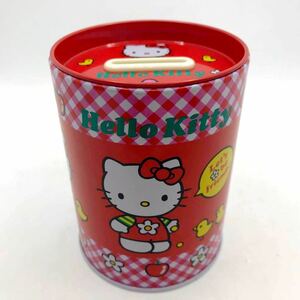 サンリオ　ハローキティ　貯金箱　缶　新品　未使用　当時物　昭和レトロ　1999年製　マネーバンク