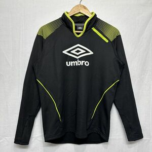 UMBRO アンブロ PRO-TRAINING FLEXUM 3D トップ ロング スリーブ 長袖 S 黒 ブラック サッカー フットサル スポーツ ピステ b19144