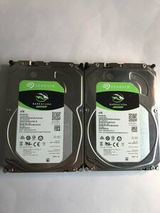 ①SEAGATE/シーゲート　BARRACUDA　3.5インチ　SATA　HDD　ハードディスクST4000DM004 　　4TB　2台 