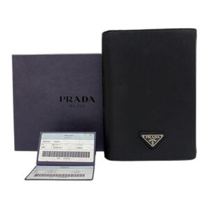 PRADA / A48 プラダ AGENDA IN TESSUTO アジェンダ イン テスート 1998年 三角プレート ナイロン 手帳カバー 黒 ブラック 箱付き