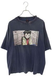 セントマイケル Tシャツ 24AW SM-YS1-0000-C29 サイズ:XL ヴィンテージ加工アニメフォトプリントTシャツ 中古 SB01