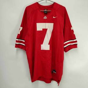 【中古】ナイキ オハイオ州立大学バックアイズ Ohio State Buckeyes NCAA オーセンティック ジャージ #7 XL メンズ NIKE アメフト