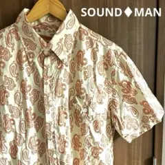 【MADE IN JAPAN】SOUND♦︎MAN サウンドマンペイズリー柄シャツ