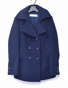 UNITED ARROWS（ユナイテッドアローズ）UAW W/N メルトン ピーコート ダブルブレスト 36 レディース WOOL PEA COAT NAVY Pコート 36 定番