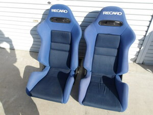 リペア補修ベース　RECARO　レカロ　ブルー　SR　 左右　２脚セット　ドリフト等　即決送料込