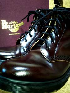 【Dr.MARTENS】ドクターマーチン 英国製 アーサー 6ホールブーツ UK6(25cm ) MIE CLASSICS ARTHUR 6EYE BOOT イングランド製【箱付き良品】