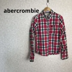 abercrombie アバクロ　レッドチェックシャツ　Sサイズ　長袖