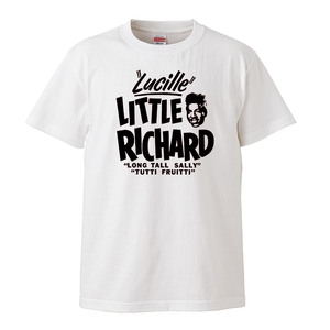 【Lサイズ 新品 白黒】リトル・リチャード ロカビリー ロックンロール The Bawdies ニートビーツ バンド Tシャツ 50s 60s mods モッズ