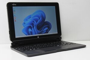 1円スタート ノートパソコン 2in1PC Windows11 WPS office搭載 富士通 Arrows Tab Q506 ATOM 8550 メモリ4GB eMMC64GB カメラ Bluetooth