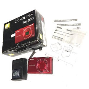 1円 Nikon COOLPIX S6200 4.5-45.0mm 1:3.2-5.8 コンパクトデジタルカメラ 光学機器 C042035