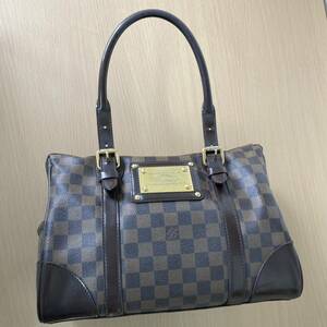 ☆1円☆LOUIS VUITTON ルイヴィトン ダミエ バークレー N52000 トートバッグ ハンドバッグ エベヌ シリアルFL5008ブラウン 茶色