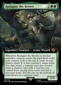 MTG ■緑/英語版■ 《茶色のラダガスト/Radagast the Brown》★拡張サージFOIL★ 指輪物語:中つ国の伝承 LTR