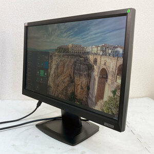 中古 ワイド液晶モニター ★ I-ODATA LCD-MF221XBR 21.5型ワイド液晶 解像度：1920× 1080 フルHD VGA/DVI/HDMI スピーカー内蔵