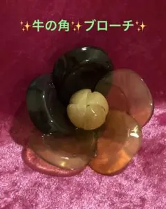 ❤️牛の角❤️花型ブローチ❤️ショップチャンネル❤️