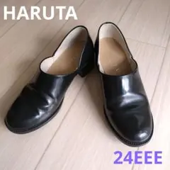 HARUTA ヒールアップスポックシューズ 24 EEE ブラック