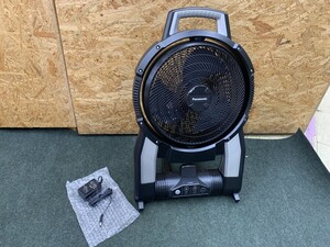 中古美品 Panasonic パナソニック 工事用充電扇風機 14.4V/18V EZ37A4