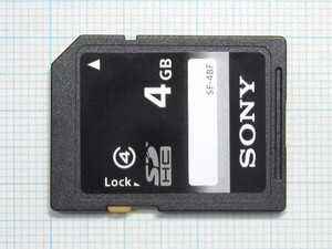 ★SONY ＳＤＨＣ メモリーカード ４GB 中古★送料８５円・１８５円