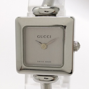 【中古】GUCCI レディース 腕時計 クオーツ SS シルバー文字盤 1900L