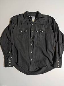 rockmount ranch wear ロックマウント アメリカ製 別注? 100% レーヨンシャツ ロカビリー ウエスタンシャツ 黒S 90s 90