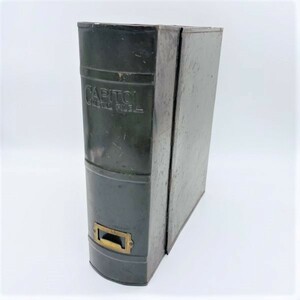 K1017 激渋*1940s*ビンテージ 本型 ファイルケース* W.H Kistler Stationery Co ボックス*アメリカン*工業系*収納*バインダー*インテリア