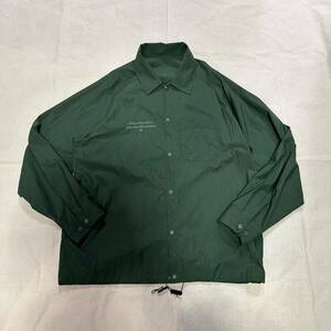 24SS 新品 Mountain Research マウンテンリサーチ Coach Shirt コーチジャケット ナイロンシャツ GREEN