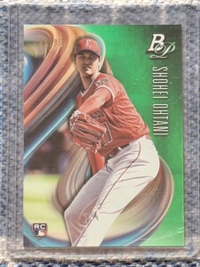 2018 Bowman Platinum #34 SHOHEI OHTANI RC 40/99 Green Los Angeles Angels