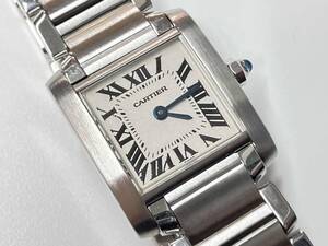 Cartier／W51008Q3／タンクフランセーズSM／クォーツ／箱無／2025年1月電池交換済