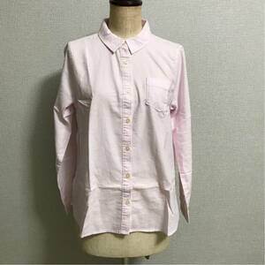 新品 ショコラフィネローブ トップス シャツ カラーシャツ ピンク M　chocol raffine robe　ベビーピンク