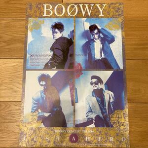 BOOWY ポスター JUST A HERO 氷室京介 布袋寅泰