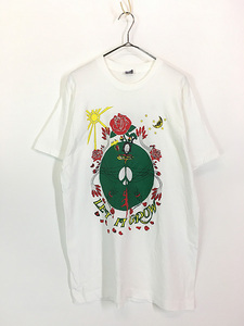 古着 80s USA製 Grateful Dead Jerry Garcia 「Let It Grow」 キノコ 薔薇 ロック バンド Tシャツ XL