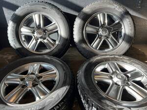 ランドクルーザー100系・ランドクルーザーシグナス TOYOTA純正ハイグロス 8J+60 PCD150/BS DM-V2 275/60R18 製造年2015年×2本 2023年×2本