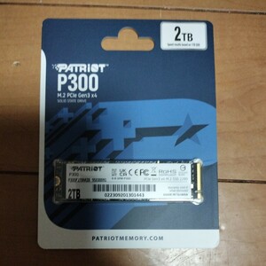 新品 未開封品 Patriot M.2 SSD PCle Gen3 × 4 P300 P300P2TBM28 9SE00091 2TB