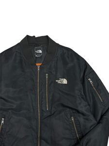 THE NORTH FACE ノースフェイス ジャケット JACKET MA1 ブラック ナイロン XLサイズ 古着 アウトドア アウター 古着 ミ87