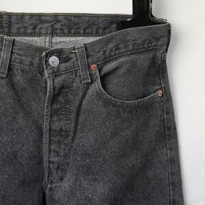 90s ビンテージ Levis リーバイス 501 ブラックジーンズ 先染め 32/32 USA製 グッドコンディション