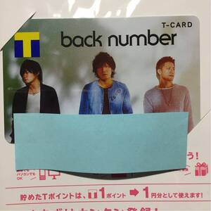 【新品 未使用】Tカード back number コラボ 限定デザイン バックナンバー