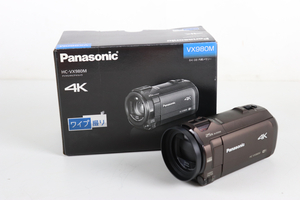 ★【動作OK】Panasonic 4K HC-VX980M パナソニック ビデオカメラ LEICA OPTICAL ZOOM 49mm f=4.08～81.6mm 1:1.8 030JIAJO07