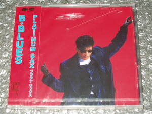 新品ＣＤ▽プラチナ・サックス/PLATINUM SAX「B・BLUES」未開封新品(プラ・ケースに大きなひび割れ)～陣内孝則/TH eROCKERS/ザ・ロッカーズ