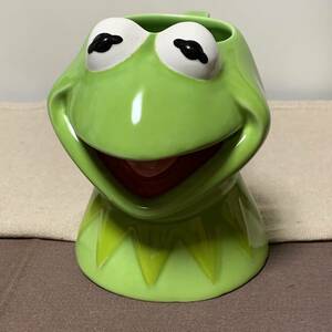 【Vintage】マペッツ カーミット マグカップ 陶器 フィギュア マペットショー セサミストリート JIM HENSON Muppet Show レア