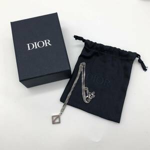 Christian Dior クリスチャン ディオール ネックレス シルバー アクセサリー P2434