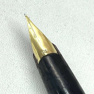 C022-O33-1473★ MONTBLANC モンブラン ペン先 750 刻印 K18 万年筆 ブラック×ゴールド 文房具 筆記用具