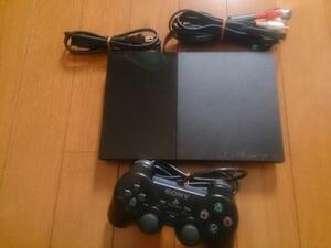 H★SONY PS2 SCPH-90000CB ブラック 本体 付属品有 完動良品 ★送料520円　　